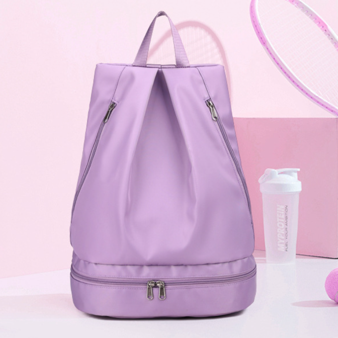 Fashionable Waterproof Sports Bag with Shoe Compartment